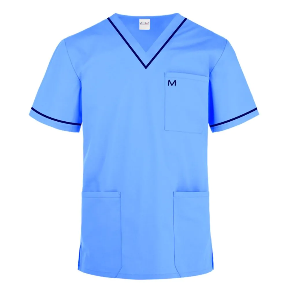 Sky Blue piping Medical Scrubs in Pakistan