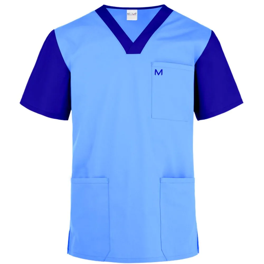 Sky Blue Contrast Medical Scrub in Pakistan