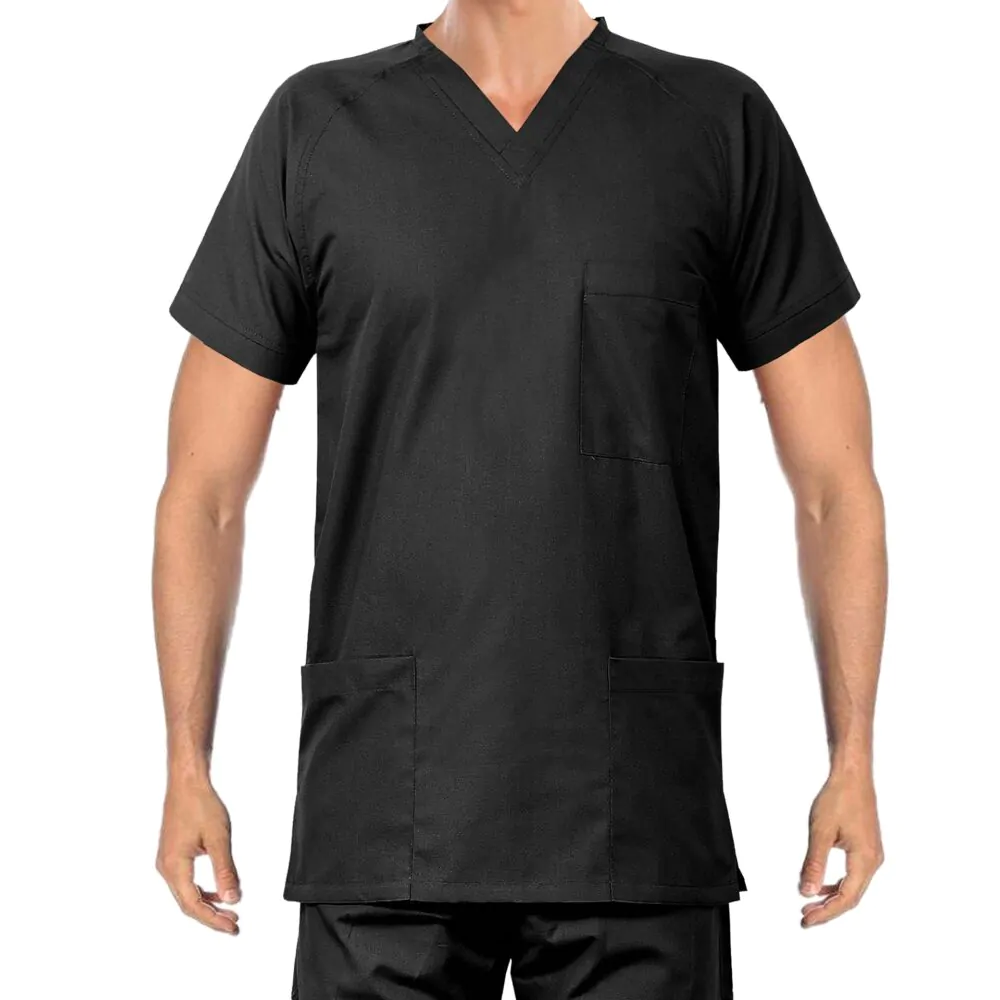 Modish Medical Scrubs for Men (Black) - Image 2