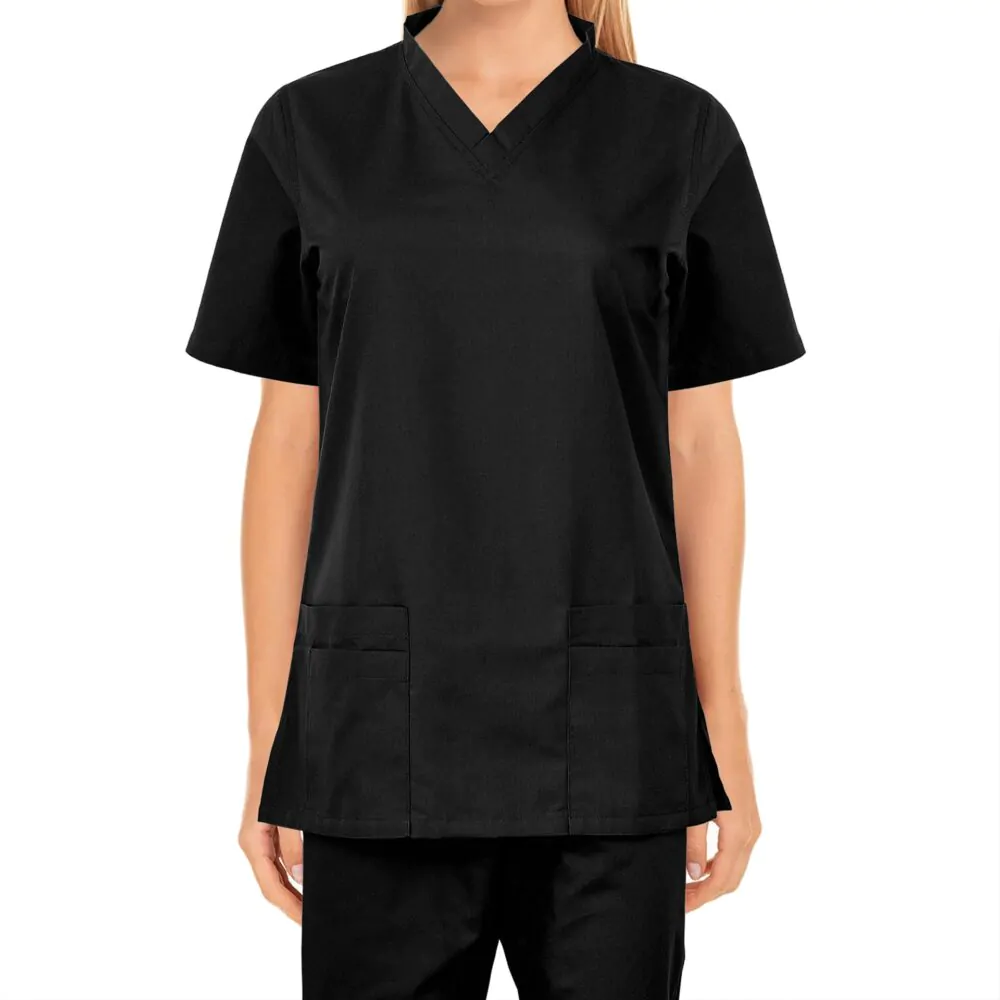 Modish Medical Scrubs for Women (Black) - Image 2
