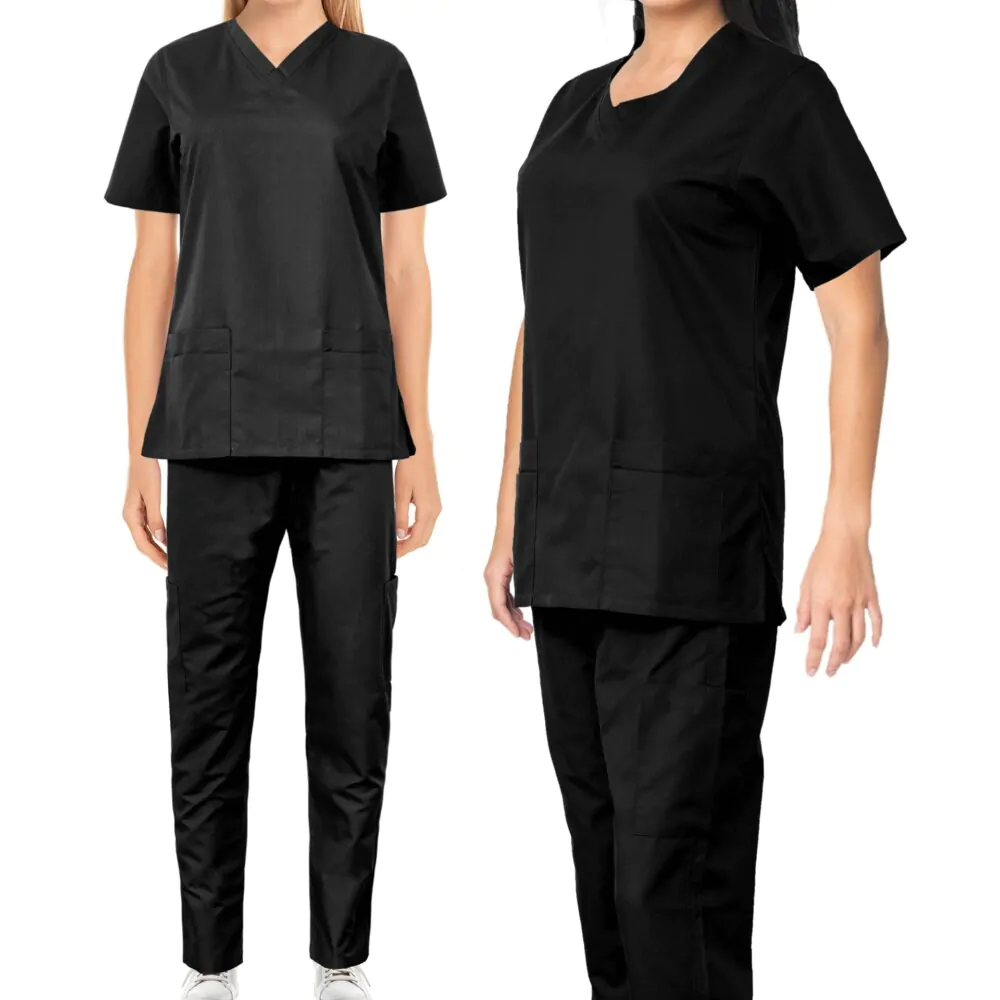 Modish Medical Scrubs for Women (Black) - Image 4
