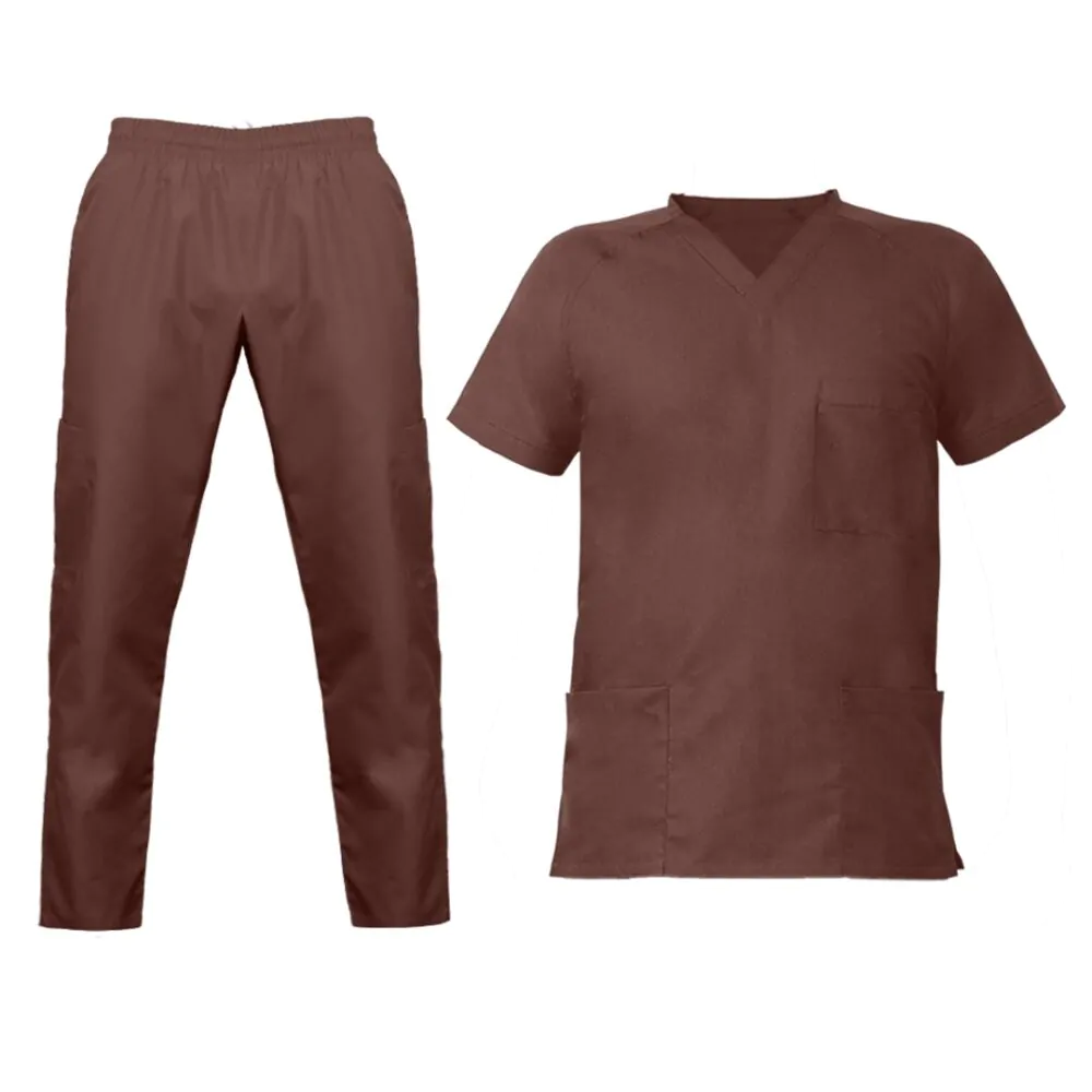 Modish Medical Scrubs for Men (Brown) - Image 6