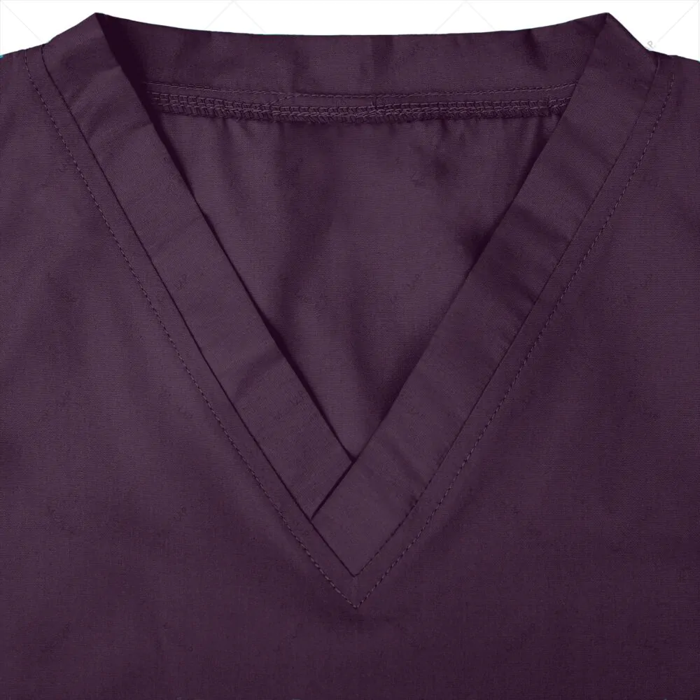 Modish Medical Scrubs for Women (Dark Purple) - Image 4