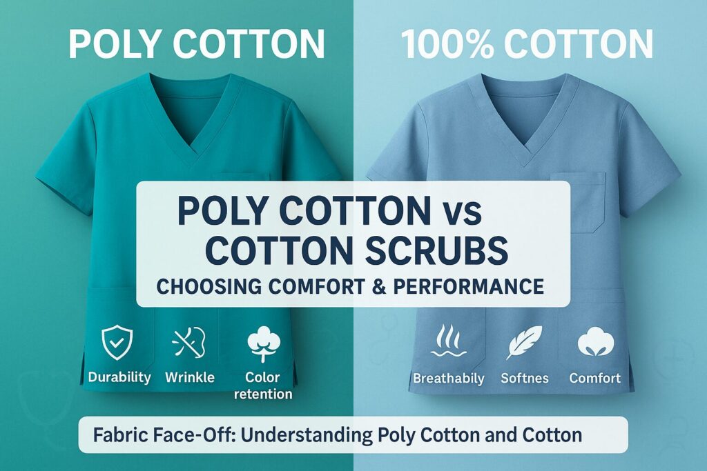 Poly Cotton vs Cotton Scrubs in Pakistan