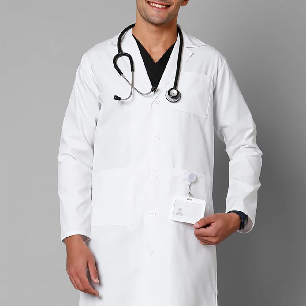 Men's Classic Long Lab Coat