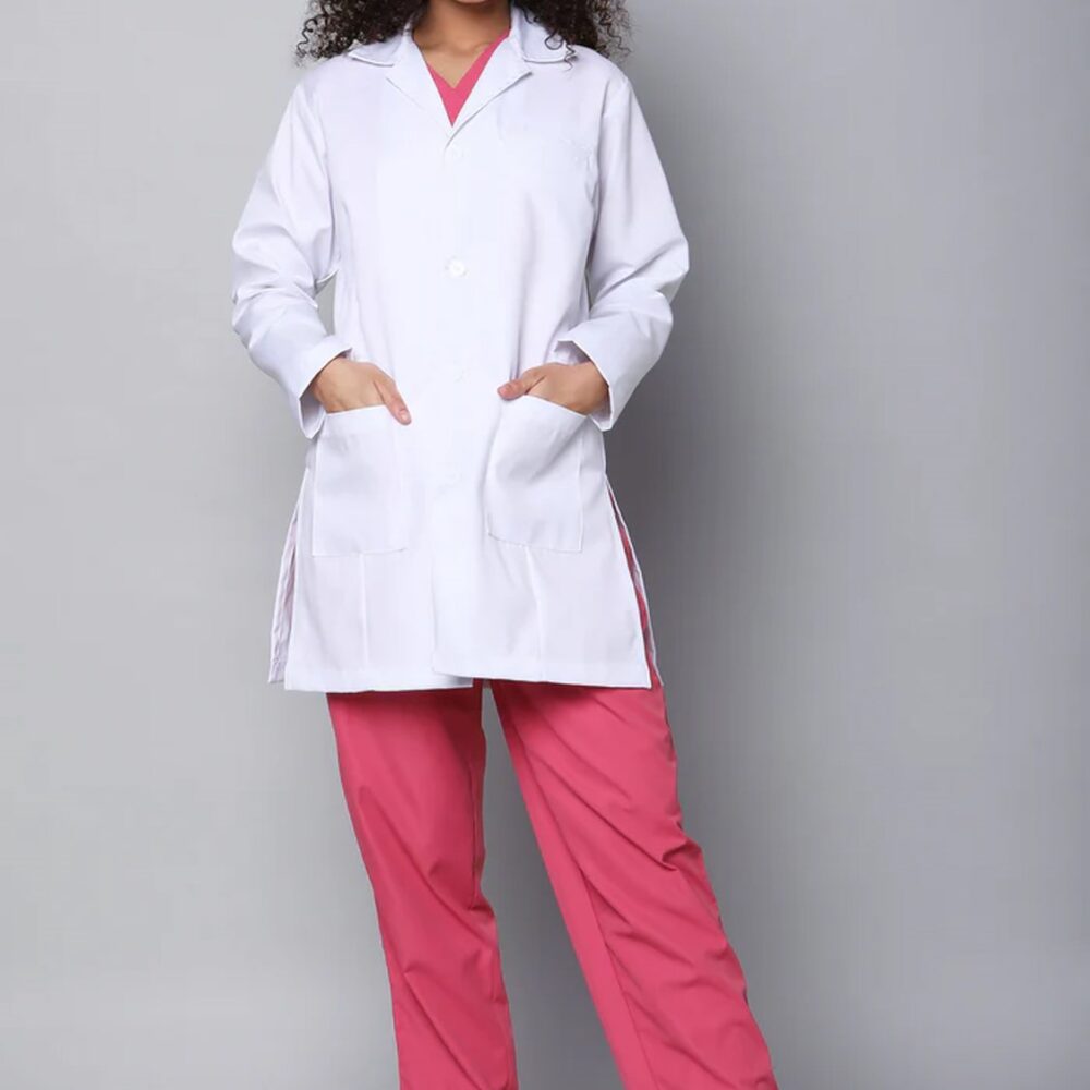 Women's Elegant Long Lab Coat